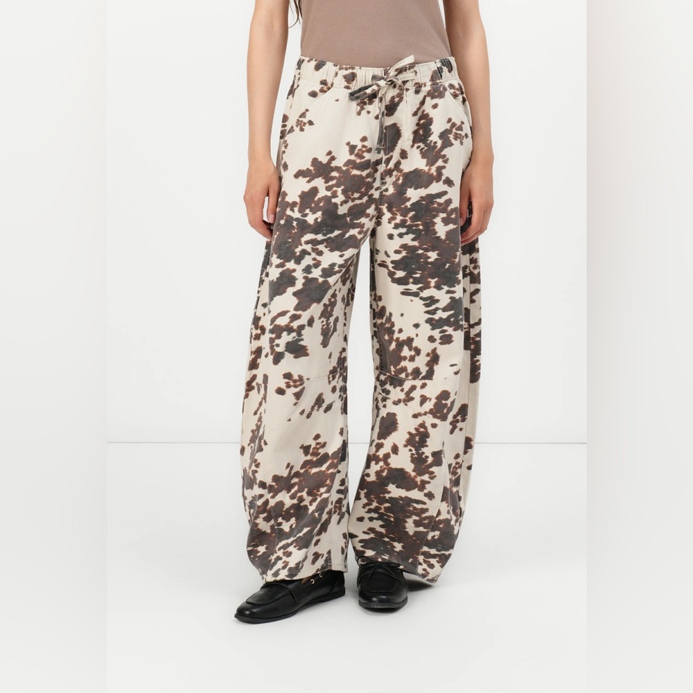 ISO gap cow print pants size M or L